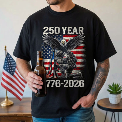 250 Years 1776 2026 250th Vintage 4th July Independence