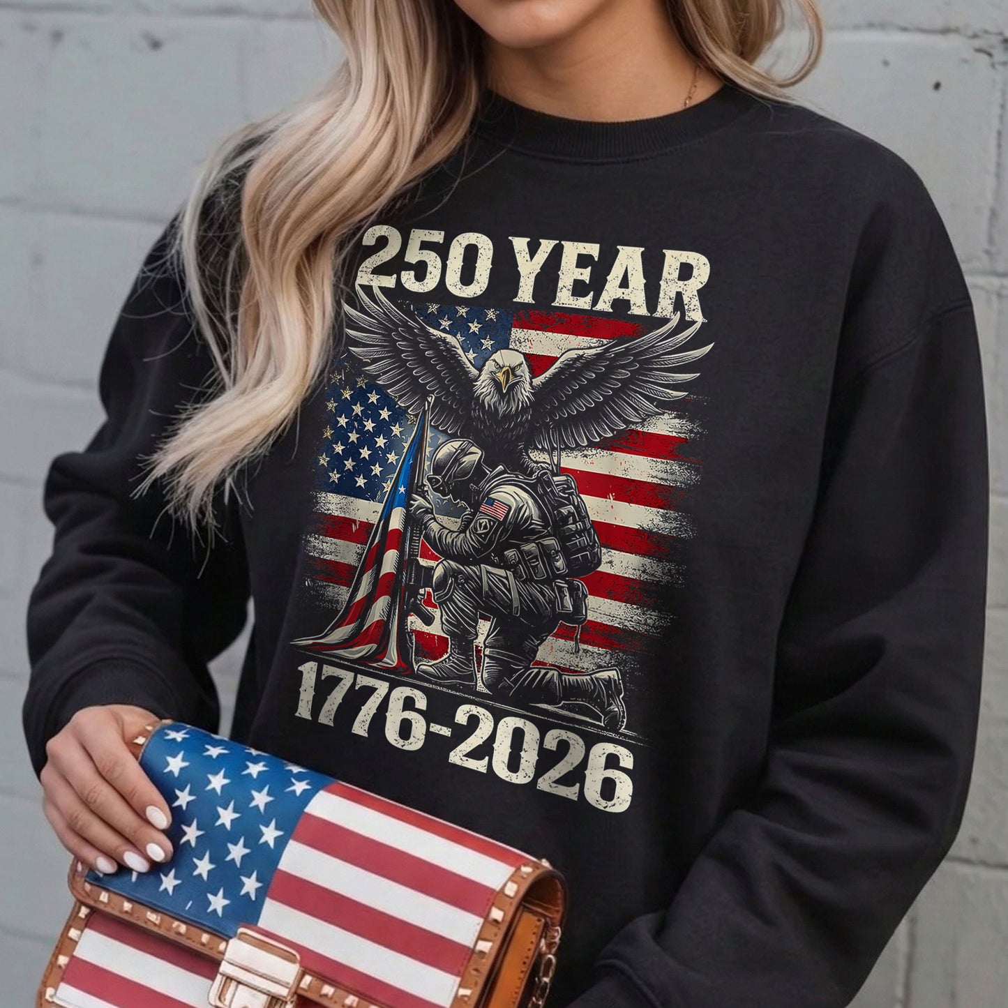 250 Years 1776 2026 250th Vintage 4th July Independence