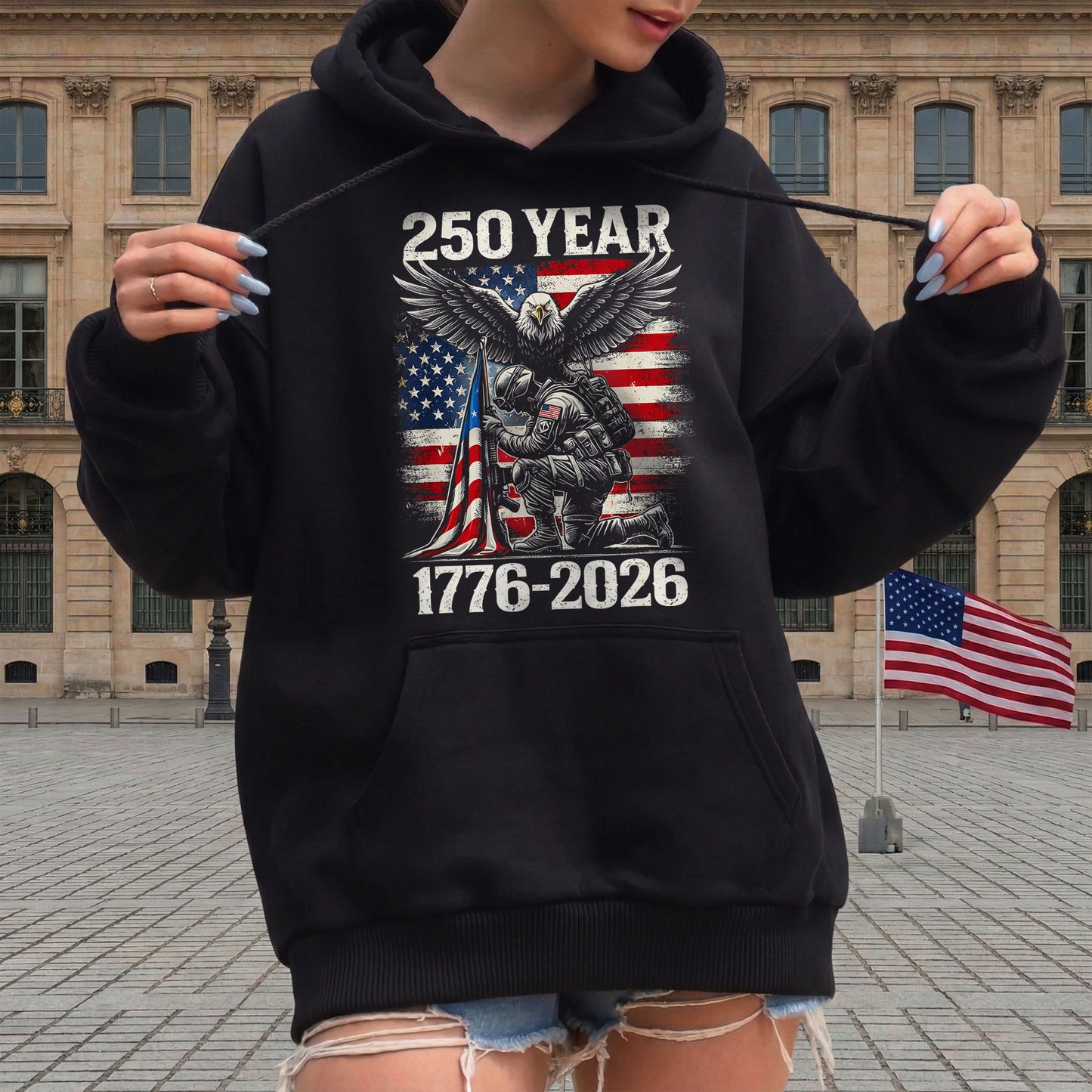 250 Years 1776 2026 250th Vintage 4th July Independence