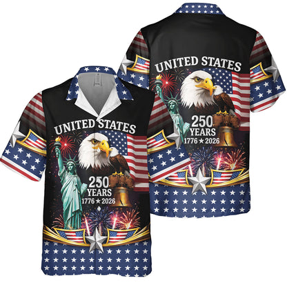 250th Anniversary Of USA Independence Day Holiday Hawaiian Shirt