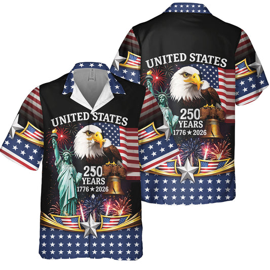 250th Anniversary Of USA Independence Day Holiday Hawaiian Shirt