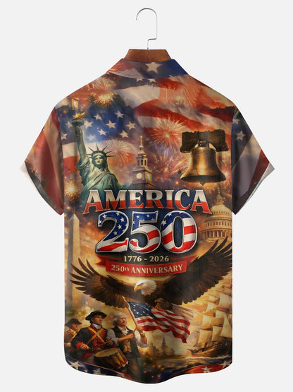 250th Anniversary Of USA Independence Day Holiday Hawaiian Shirt