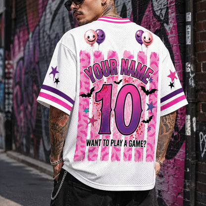 Custom Halloween Mesh Jersey, Preppy Horror Retro