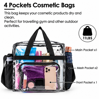 Clear Crossbody Bag Stadium Approved Clear Transparent Shoulder Bag