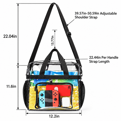 Clear Crossbody Bag Stadium Approved Clear Transparent Shoulder Bag