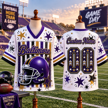 Custom  Football Jersey  - Classic Team Spirit Fan Jersey