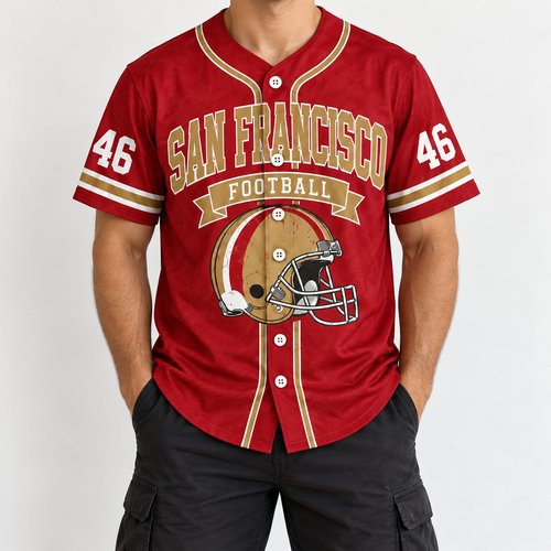 Vintage Football Sanfrancisco Mesh Jersey for Game Day and Tailgate