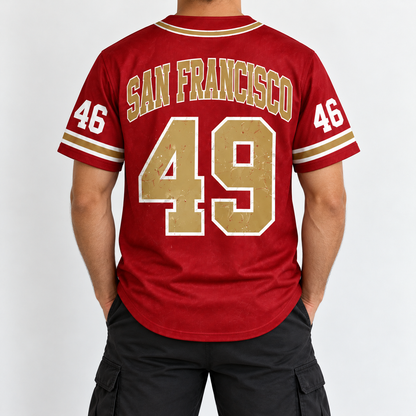 Vintage Football Sanfrancisco Mesh Jersey for Game Day and Tailgate