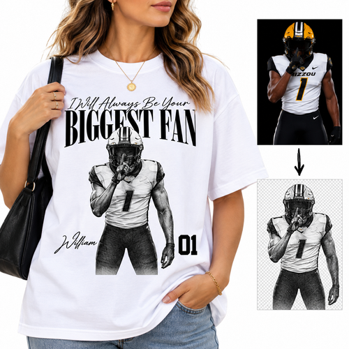Custom Bigggest Fan Game Day Shirt