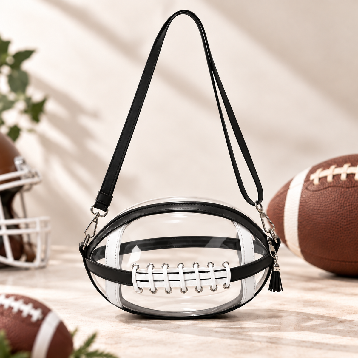 Football Clear Bag — Stadium-Ready Game Day Crossbody