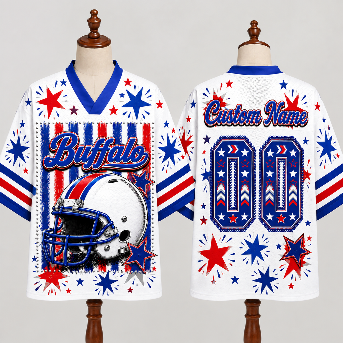 Buffalo Football Mesh Jersey Team Spirit - Game Day Sport Jersey