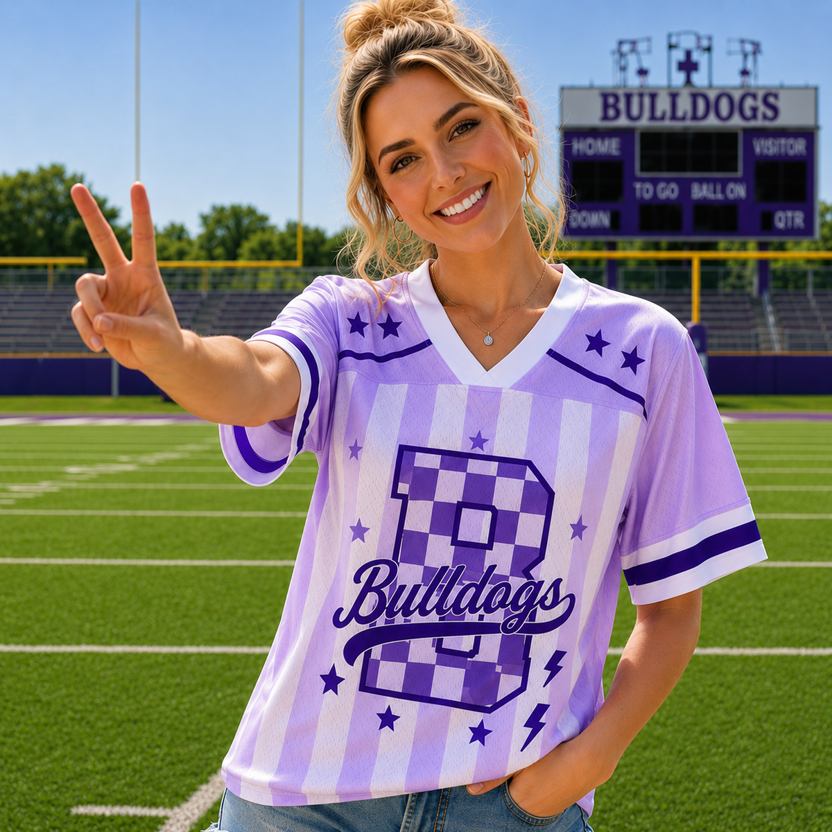 Custom Mascot  Game Day Mesh Jersey