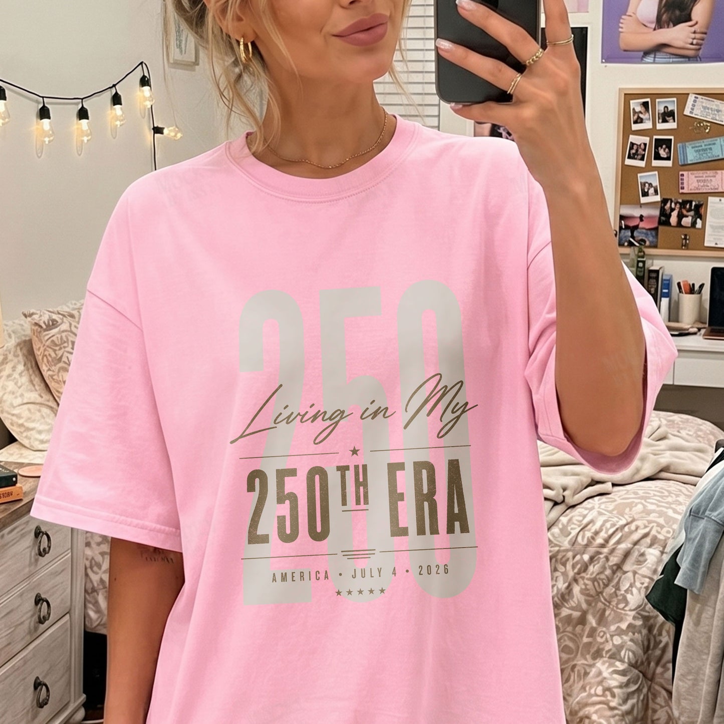 Living in my 250th ERA, America Semiquincentennial Comfort Colors Shirt