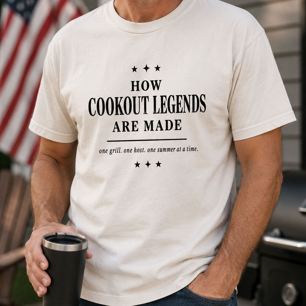 HOW COOKOUT LEGENDS ARE MADE, America Semiquincentennial Comfort Colors Shirt