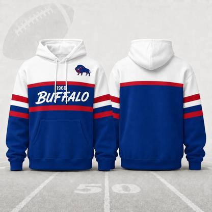 Unisex Football Retro City Letter Hoodie All Team Color