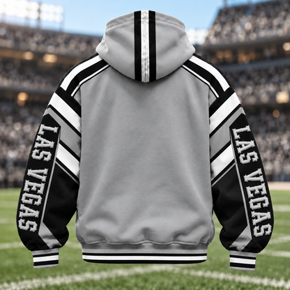 Mask Hoodie Football Fan - City Team Zip Hoodie