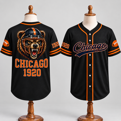 Football Game Day Baseball Jersey – Classic Team Fan Jersey