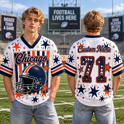 Custom  Football Jersey  - Classic Team Spirit Fan Jersey