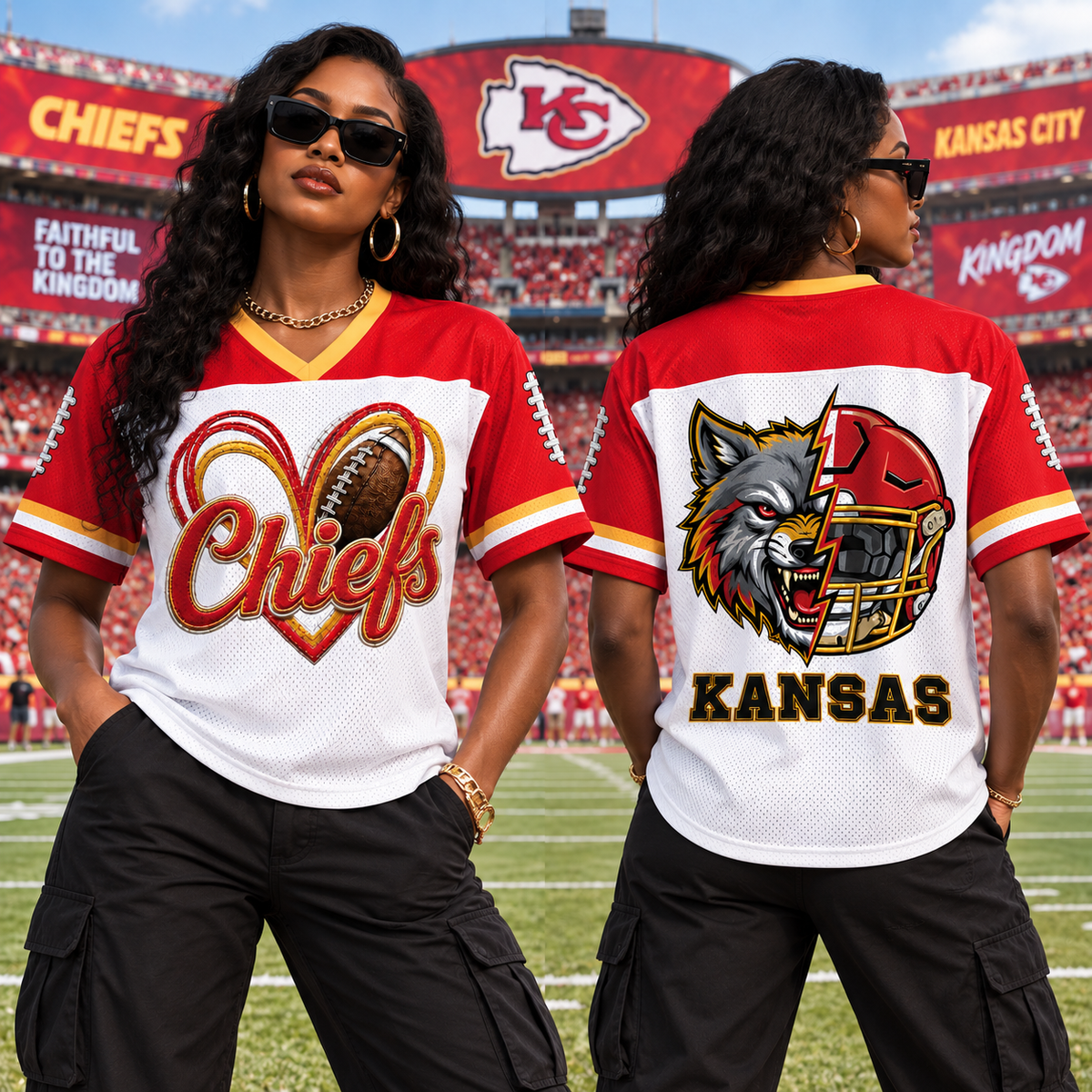 American Mascots Football Mesh Jersey