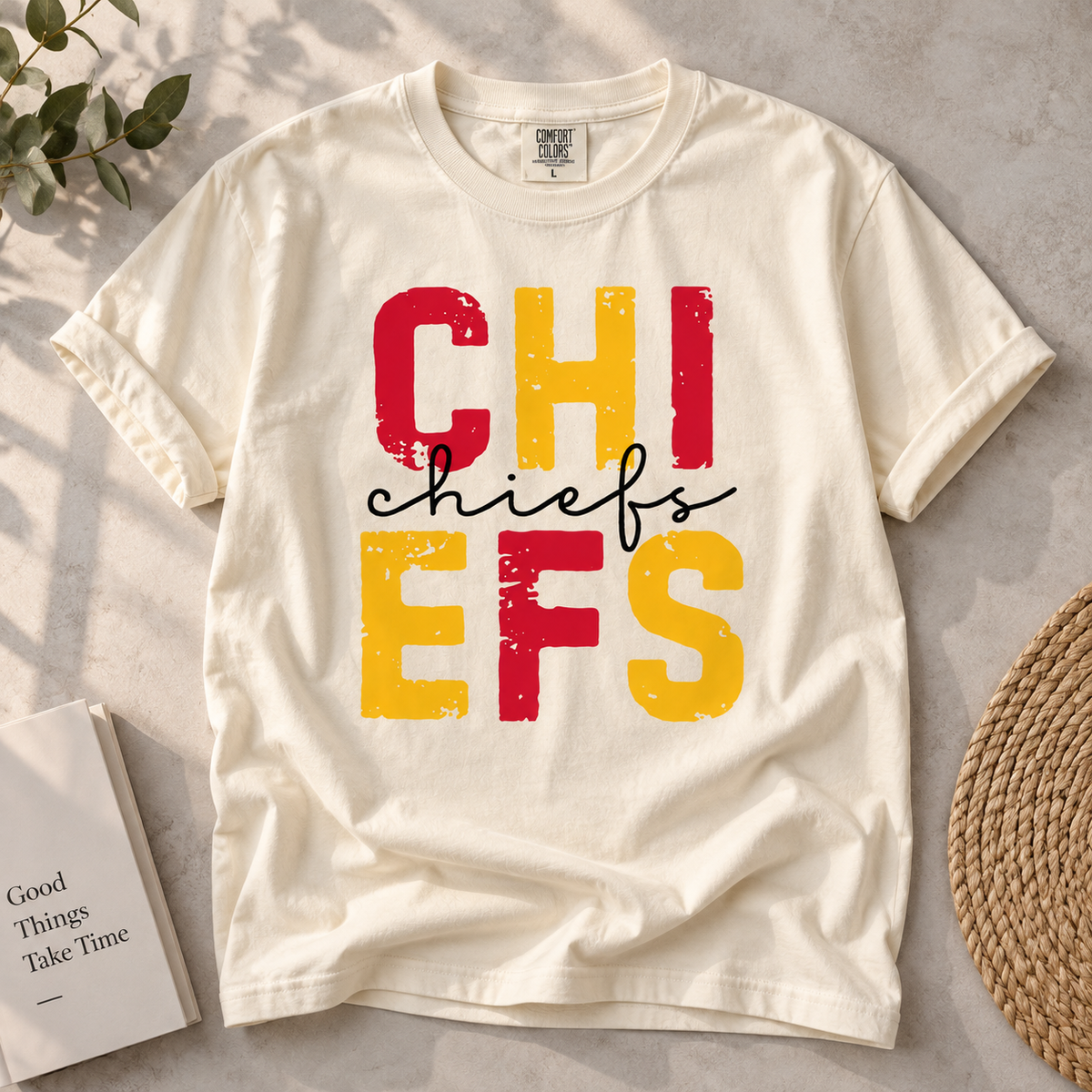 Vintage Football Team Spirit Comfort Colors T-Shirt, Game Day Fan Tee, Classic Stadium Style Shirt