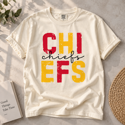Vintage Football Team Spirit Comfort Colors T-Shirt, Game Day Fan Tee, Classic Stadium Style Shirt