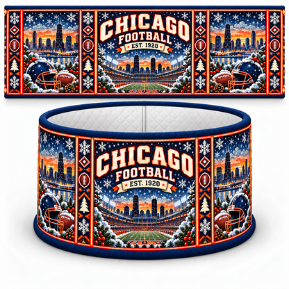 Football Christmas Tree Collar – Festive Holiday Tree Base Cover