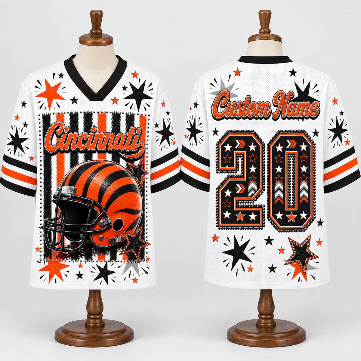 Cincinnati Football Mesh Jersey Team Spirit - Game Day Sport Jersey