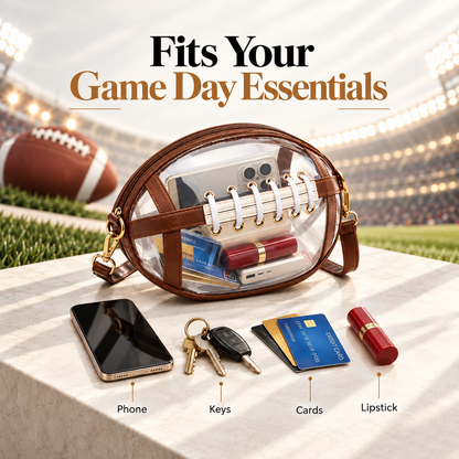 Football Clear Bag — Stadium-Ready Game Day Crossbody