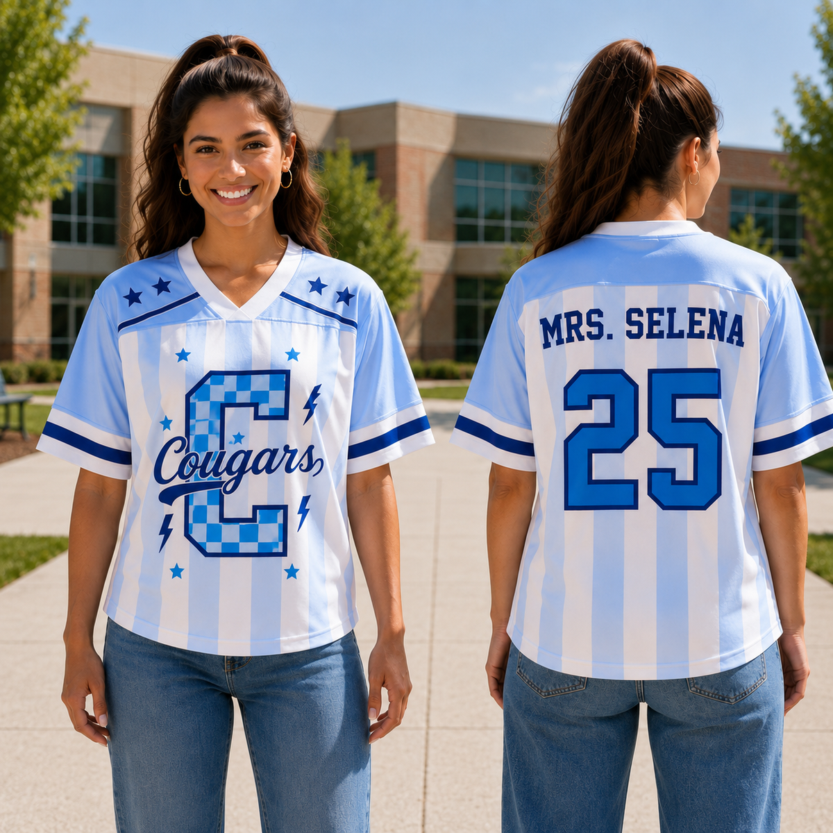Custom Mascot  Game Day Mesh Jersey
