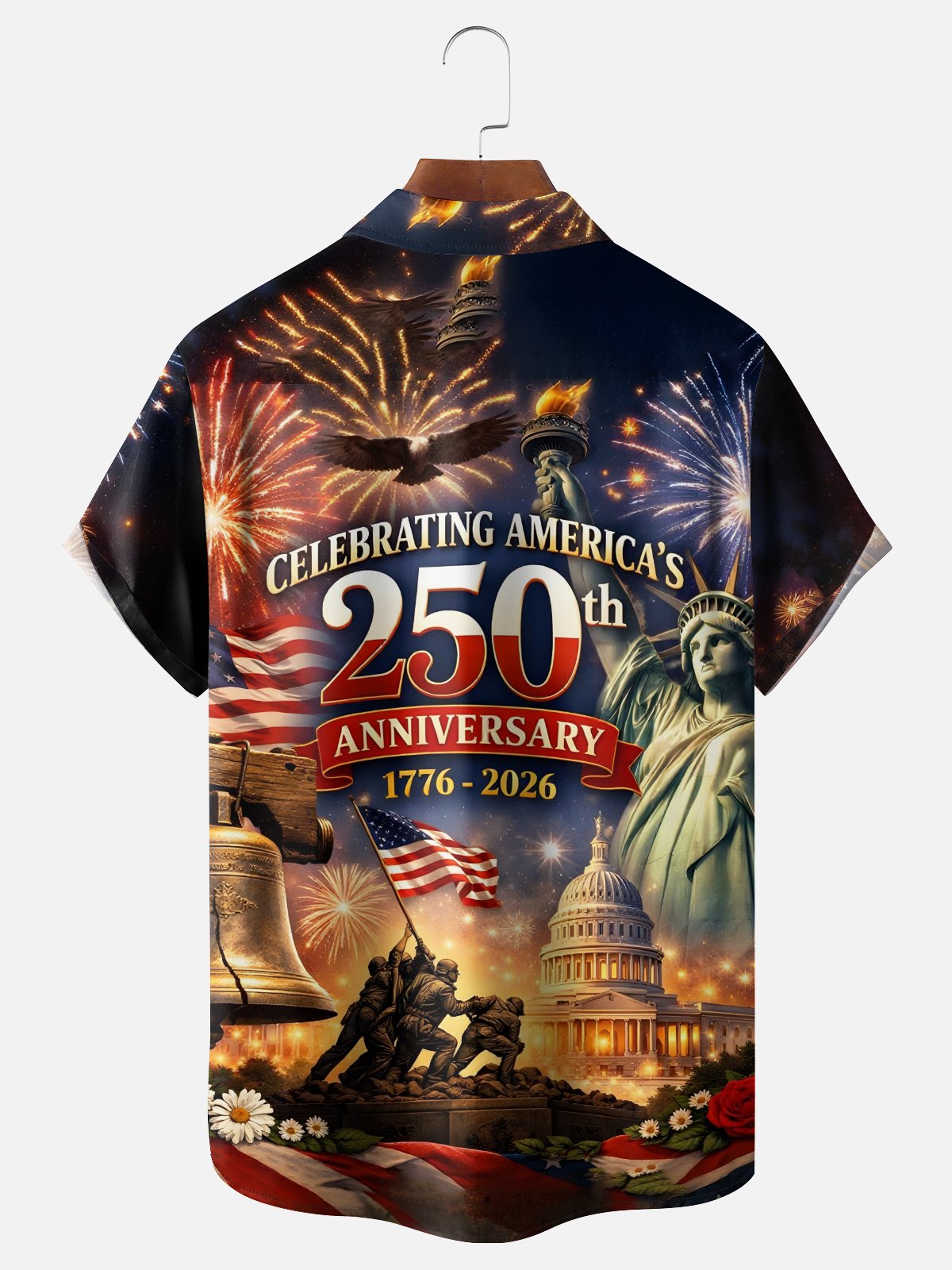 250th Anniversary Of USA Independence Day Holiday Hawaiian Shirt