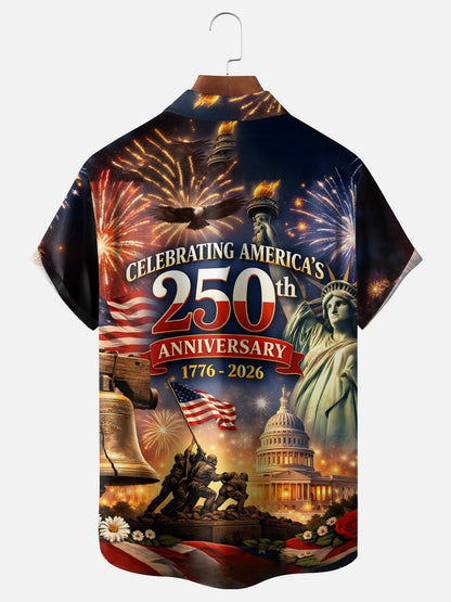 250th Anniversary Of USA Independence Day Holiday Hawaiian Shirt