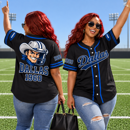 Football Game Day Baseball Jersey – Classic Team Fan Jersey