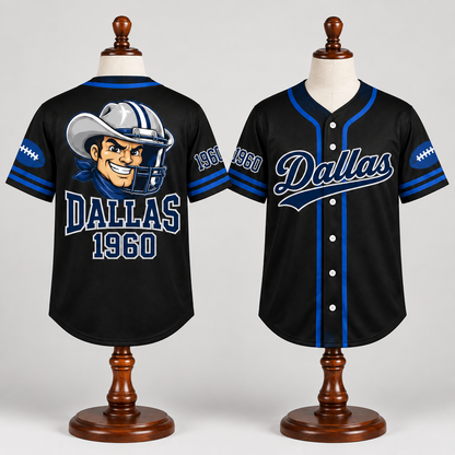 Football Game Day Baseball Jersey – Classic Team Fan Jersey