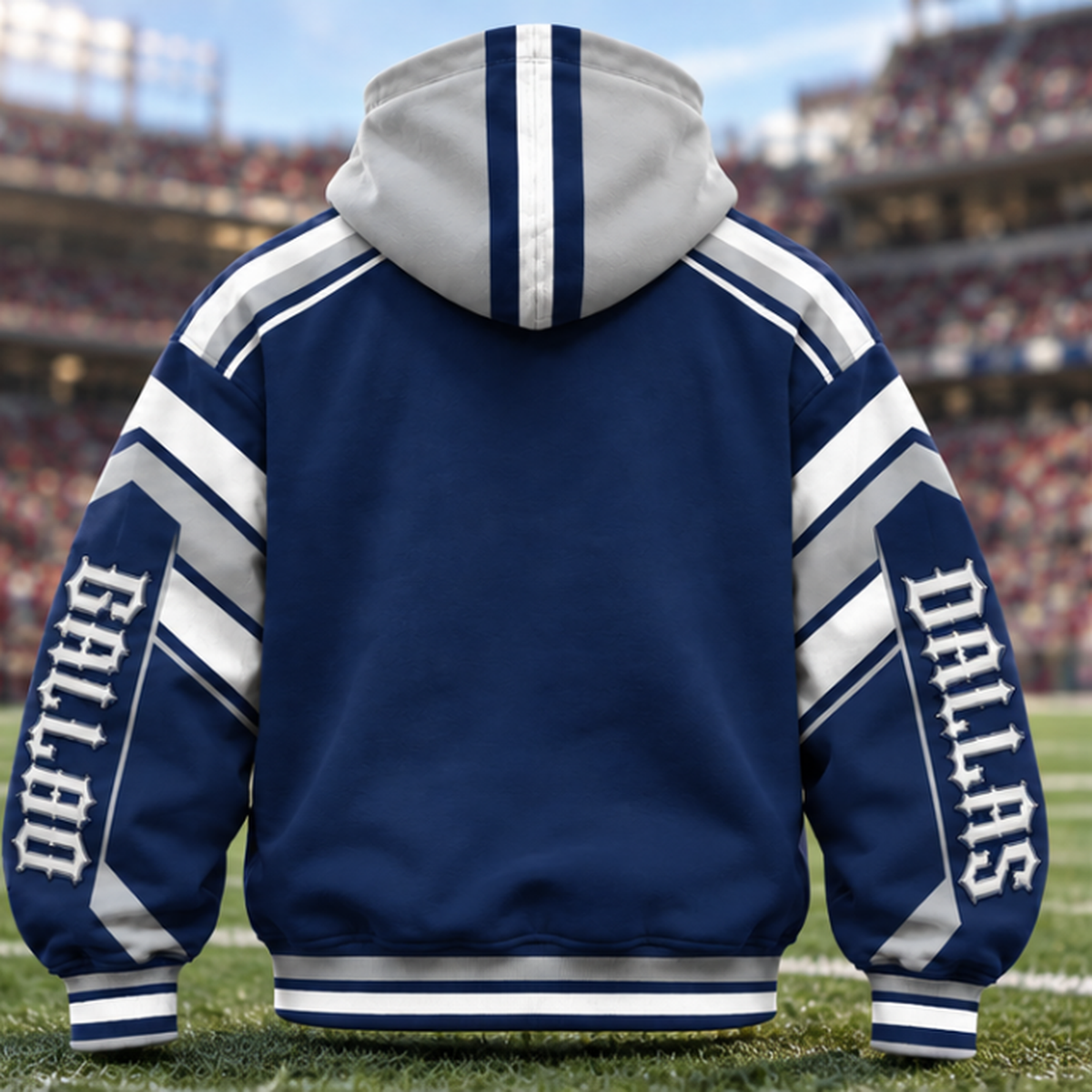 Mask Hoodie Football City Fan - Zip Hoodie All Team