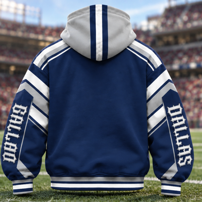 Mask Hoodie Football City Fan - Zip Hoodie All Team