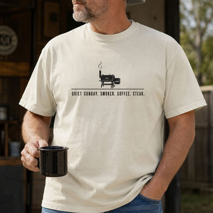QUIET SUNDAY. SMOKER. COFFEE. STEAK, America Semiquincentennial Comfort Colors Shirt