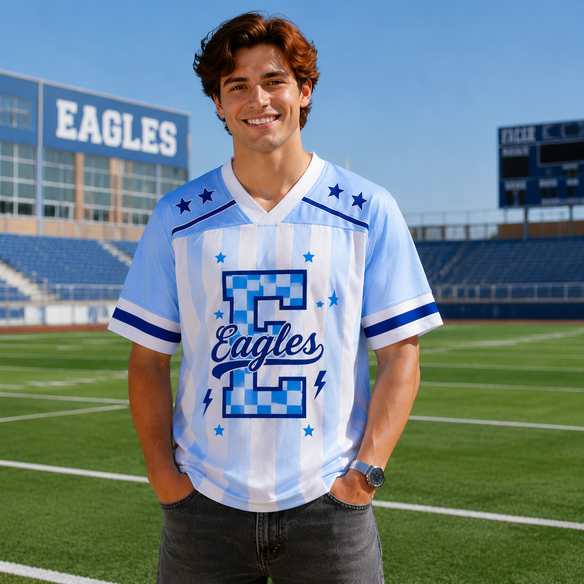 Custom Mascot  Game Day Mesh Jersey
