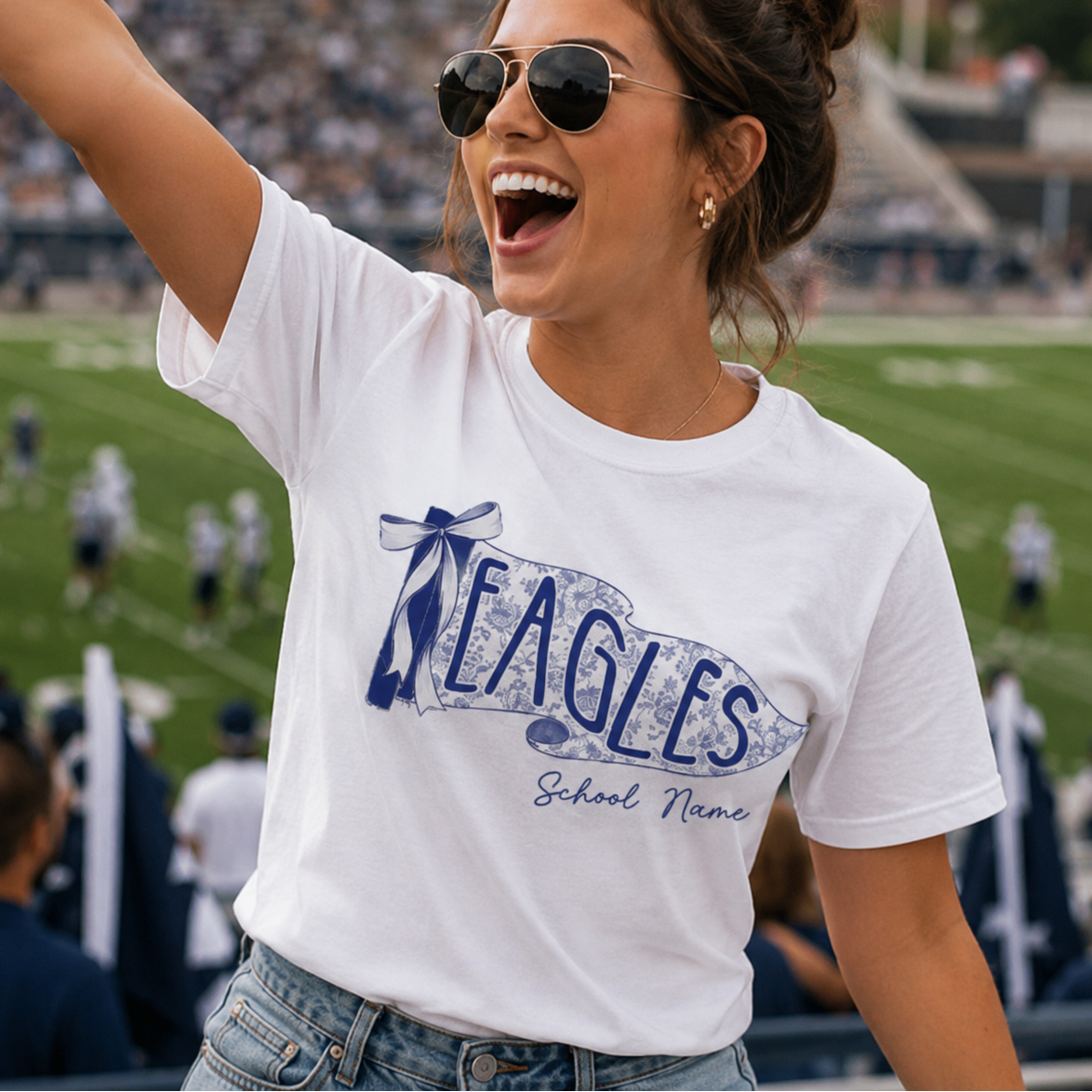 Custom Football Pennant Shirt