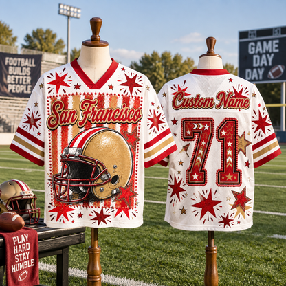 Custom American Football Mesh Jersey