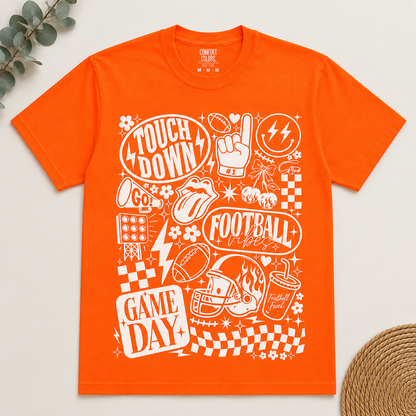 Football Vibes Retro Game Day Shirt
