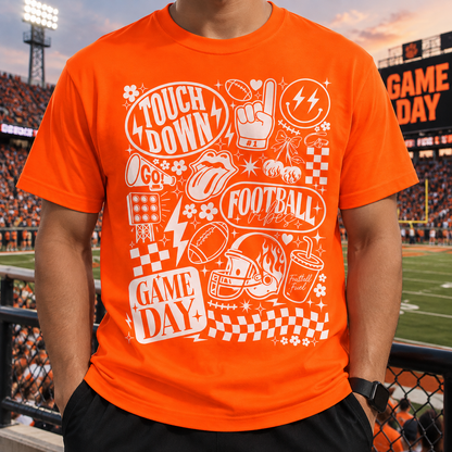 Football Vibes Retro Game Day Shirt