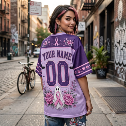 Custom Halloween  Purple Mesh Jersey