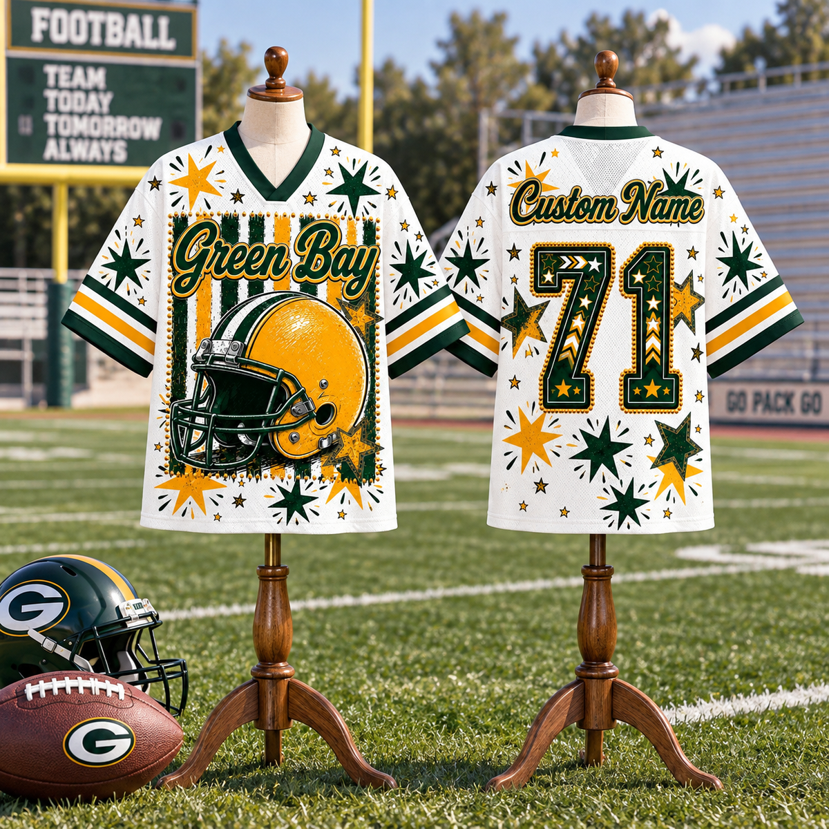 Custom  Football Jersey  - Classic Team Spirit Fan Jersey