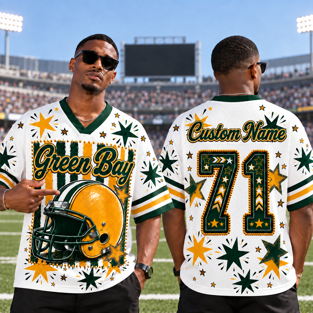 Custom  Football Jersey  - Classic Team Spirit Fan Jersey