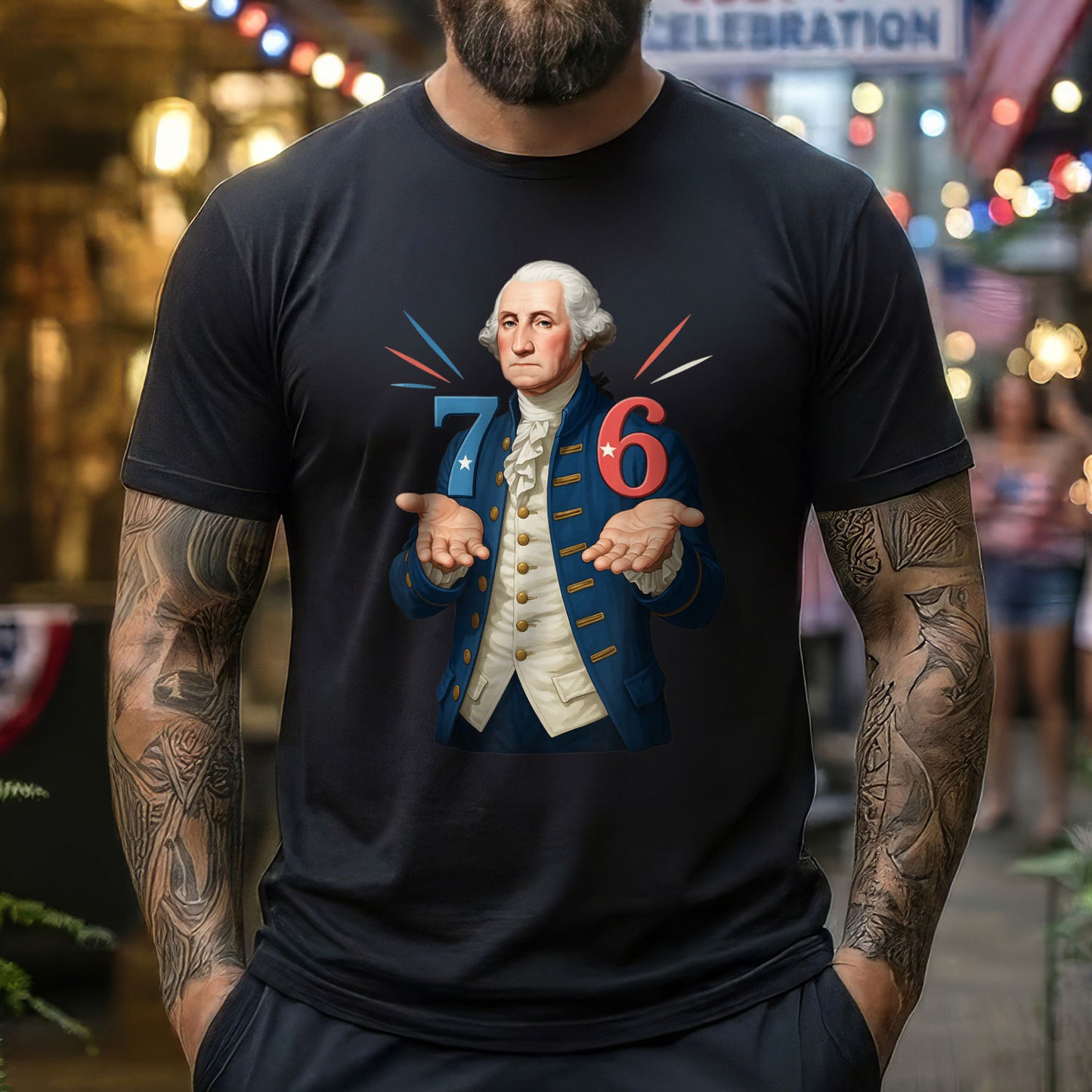 250th 6-7 7-6 George Washington Seven Six Teacher American