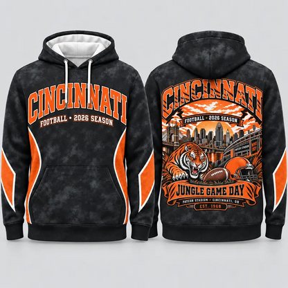 Game Day City Football Hoodie – Retro Helmet Graphic