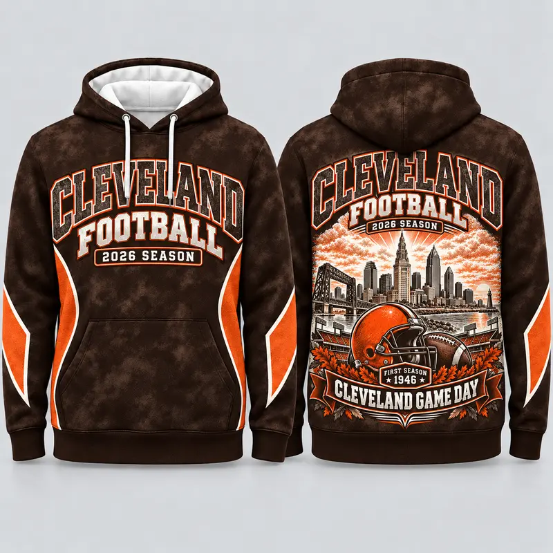 Game Day City Football Hoodie – Retro Helmet Graphic