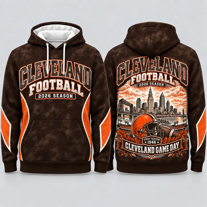 Game Day City Football Hoodie – Retro Helmet Graphic
