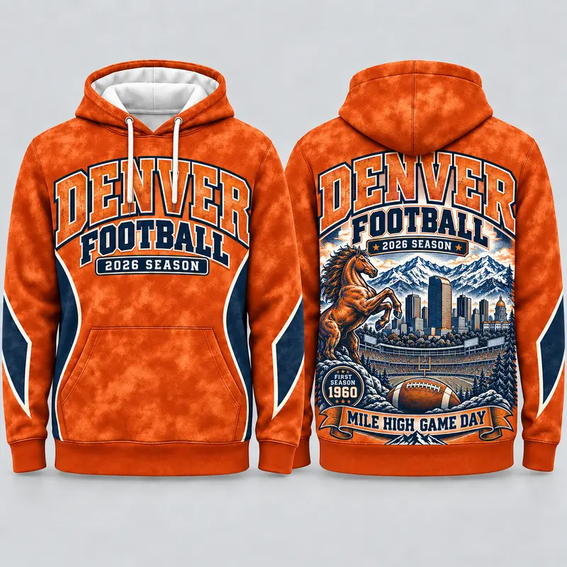 Game Day City Football Hoodie – Retro Helmet Graphic