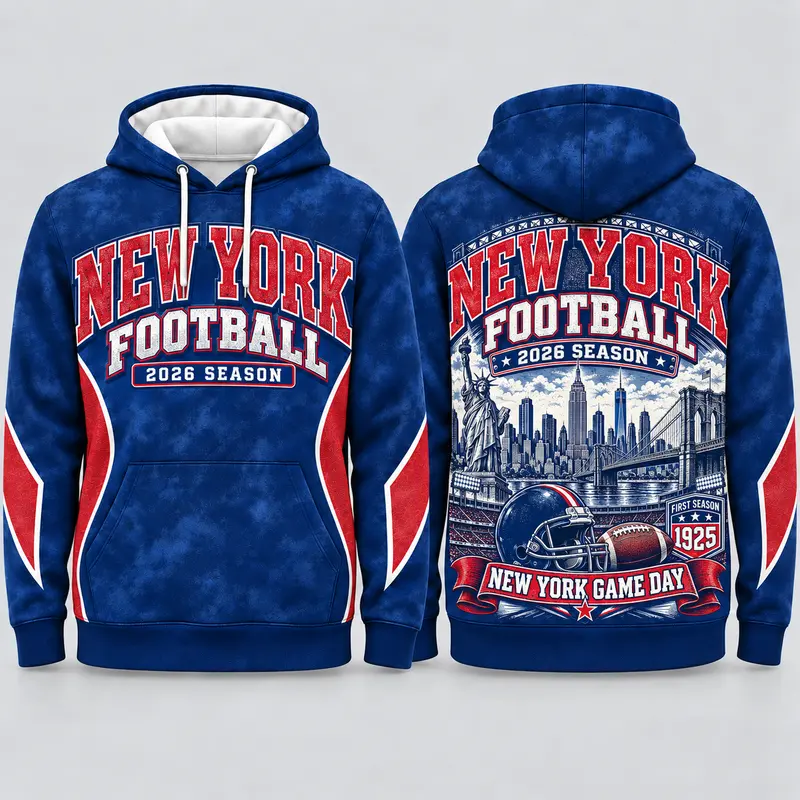 Game Day City Football Hoodie – Retro Helmet Graphic